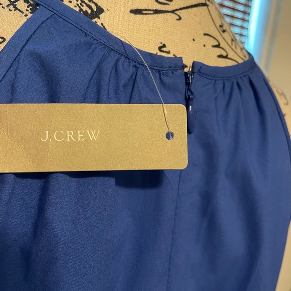 J. Crew halter top sundress with flutter hem blue - Picture 9 of 13